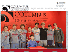 Tablet Screenshot of columbuschristian.com